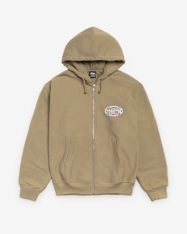 Stüssy - Champion Oval Zip Hood - (Army)