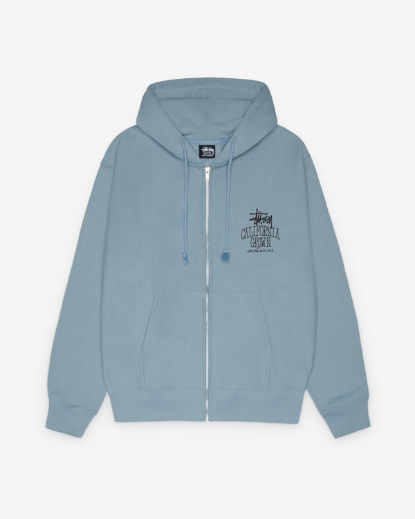 Stüssy - Men’s Cali Grown Zip Hood - (Slate)