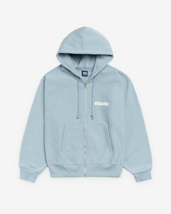 Stüssy - Men's Built Tough Zip Hood - (Slate)