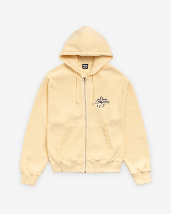 Stüssy - Men's Surf Size Garment Dyed Zip Hood - (Gold)