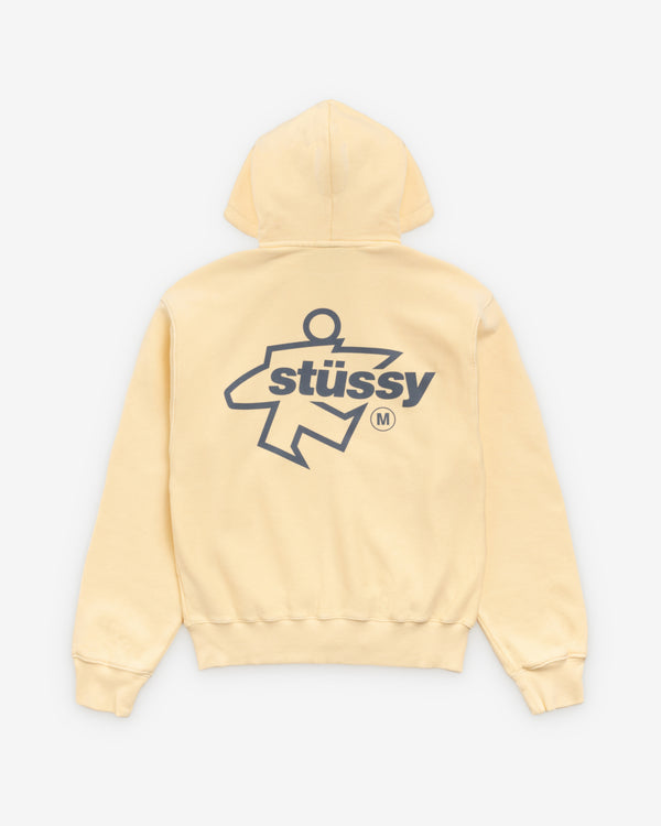 Stüssy - Men's Surf Size Garment Dyed Zip Hood - (Gold)