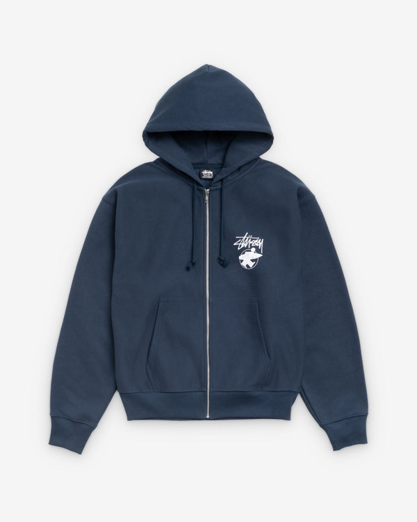 Stussy - Men's Long Haul Zip Hood - (Navy)
