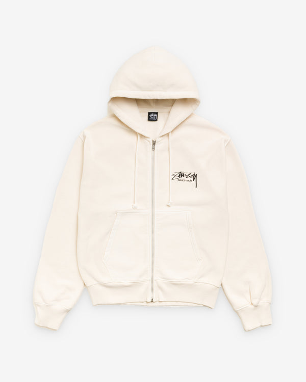 Stüssy - Men's Beach Roots Gar. Dyed Zip Hood - (Bone)