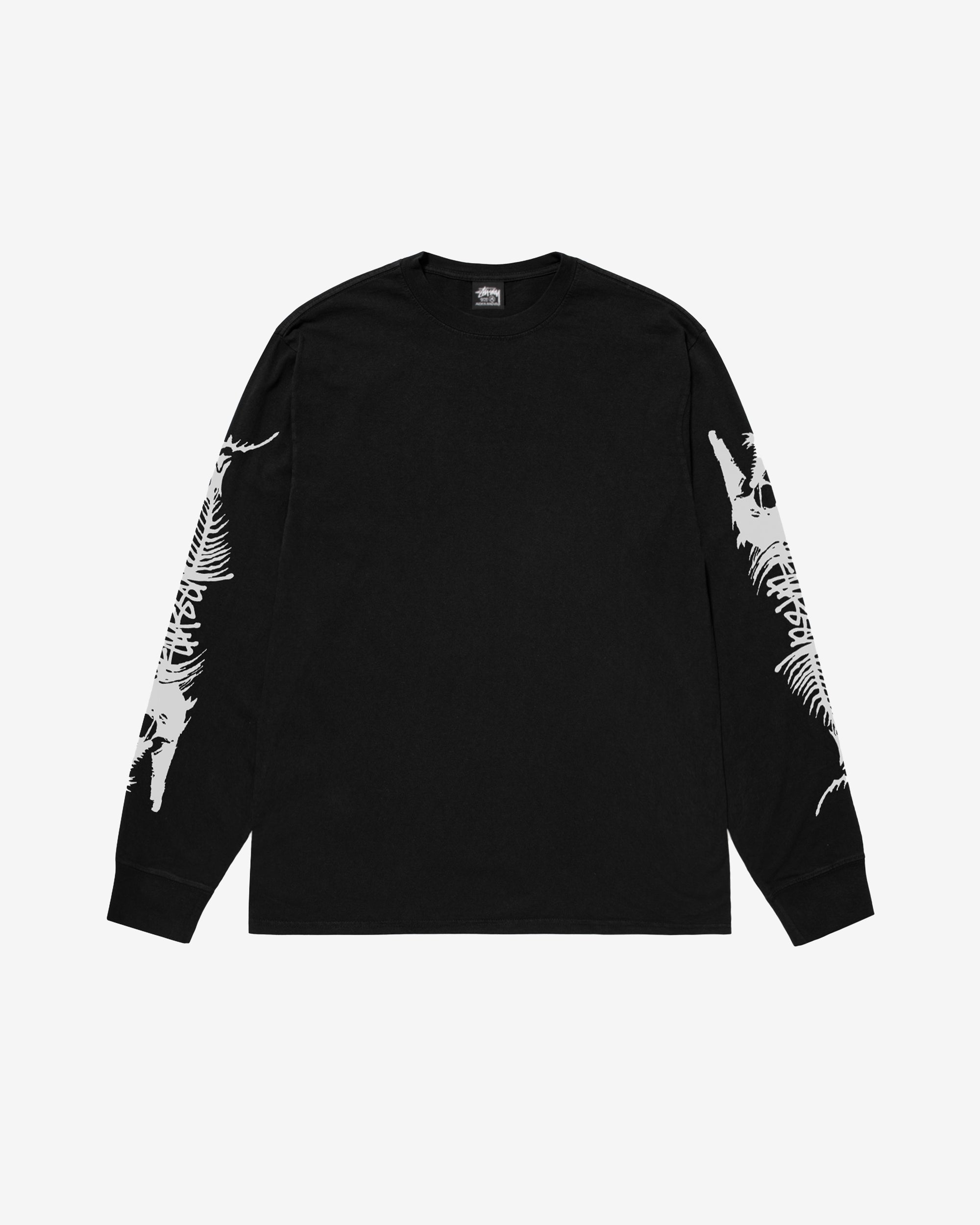 Stussy: Men's Barracuda Pig. Dyed Ls Tee (Black) | DSML E-SHOP