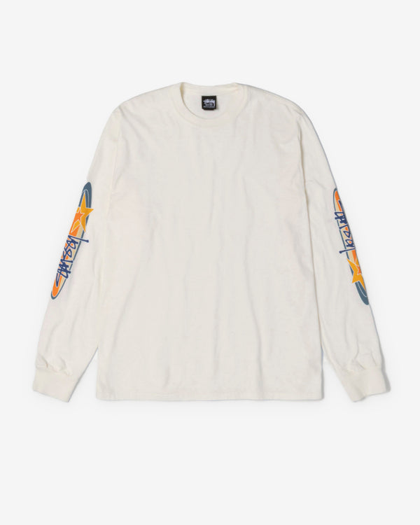 Stüssy - Men’s Two Star Pig. Dyed Ls Tee - (Natural)