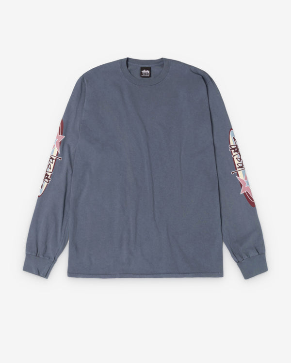 Stüssy - Men’s Two Star Pig. Dyed Ls Tee - (Navy)