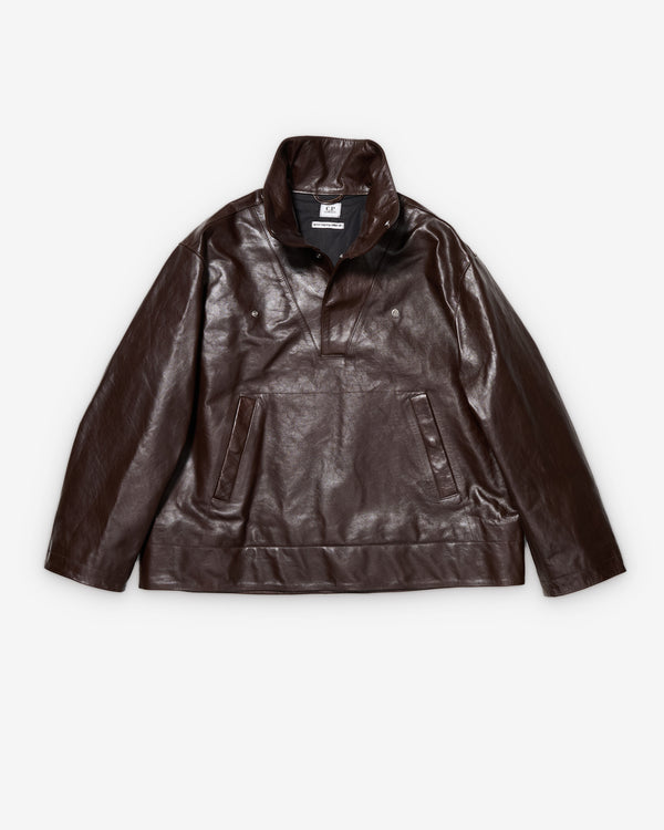 Our Legacy Work Shop - Men's C.P. Company City Anorak Leather - (Chocolate)