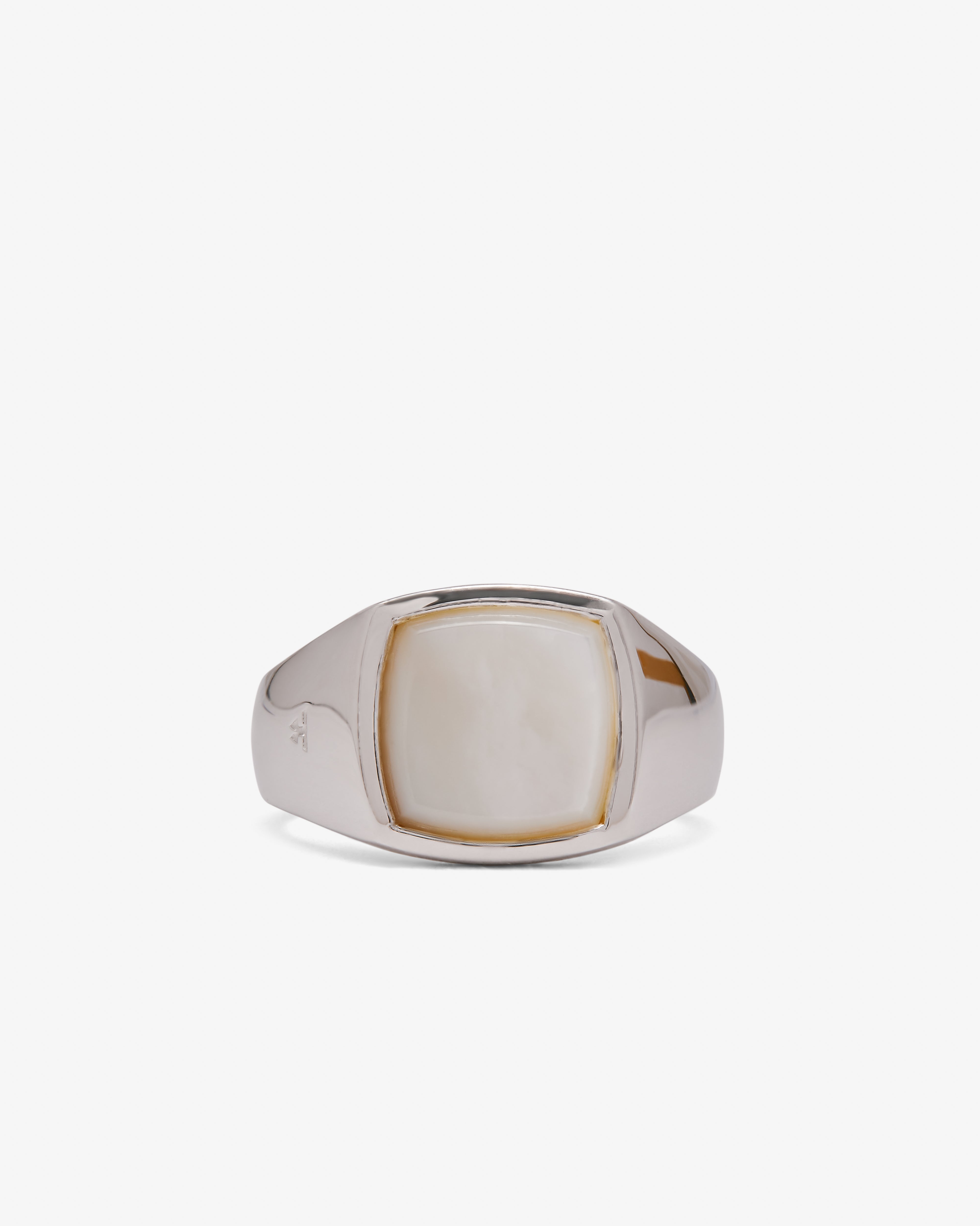 Tom Wood - Kay Ring White Mother of Pearl - (Sterling Silver)