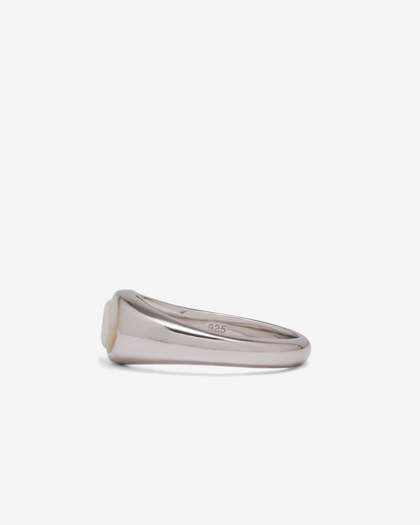 Tom Wood - Joe Ring White Mother Of Pearl - (Sterling Silver)
