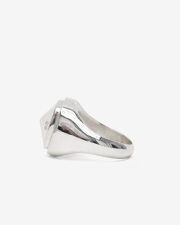 Bunney - Stud Cushion Signet - (Silver)