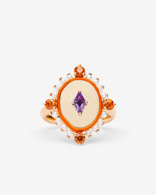 Francesca Villa - Purple Diamond Ring - (Rose Gold)