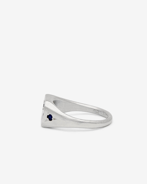 Seb Brown - Blue Difficult Ring - (White Gold)