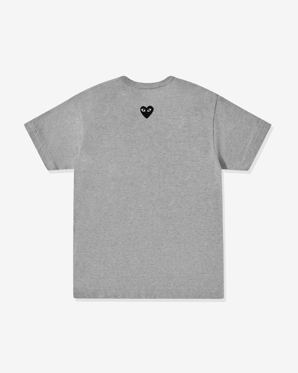 Play - Unisex Reverse Black Heart T-Shirt - (Grey)