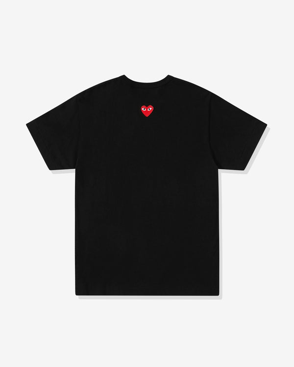 Play - Unisex Reverse Red Heart T-Shirt - (Black)