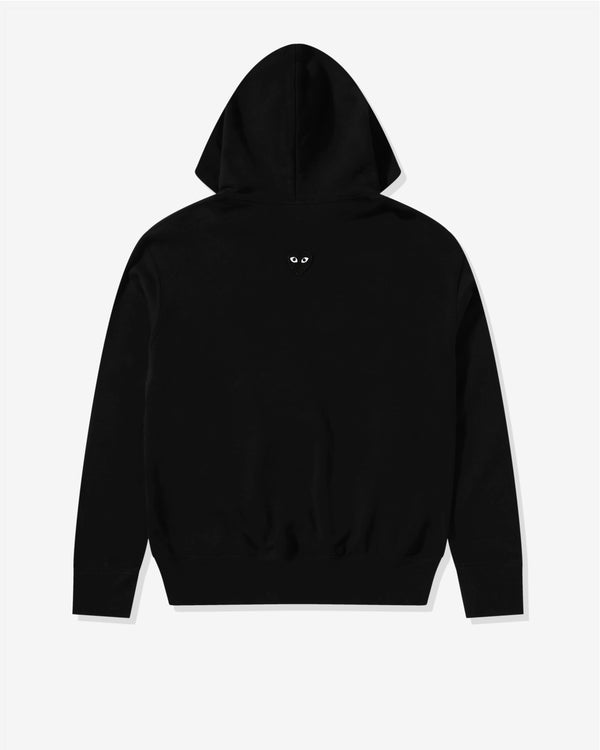 Play - Unisex Reverse Black Heart Zip Hooded Sweatshirt - (Black)