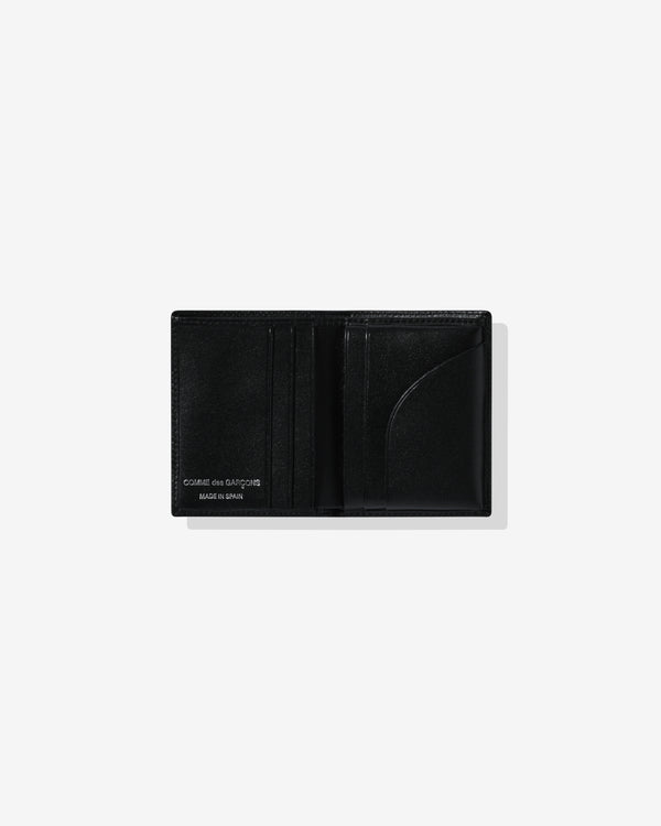 CDG Wallet - Silver Eyelet Bifold Wallet - (Black SA0641SE)