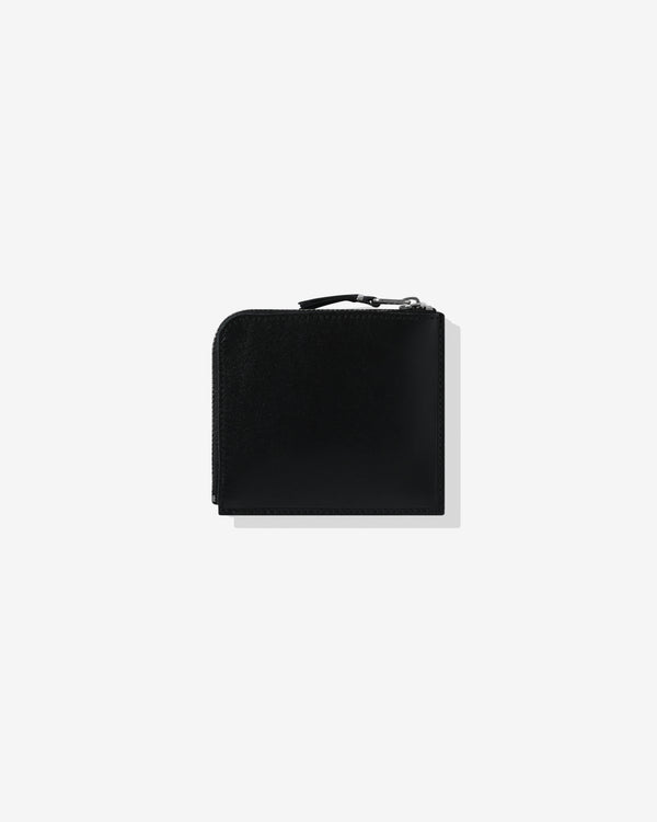 CDG Wallet - Silver Eyelet Zip Around Wallet - (Black SA3100SE)