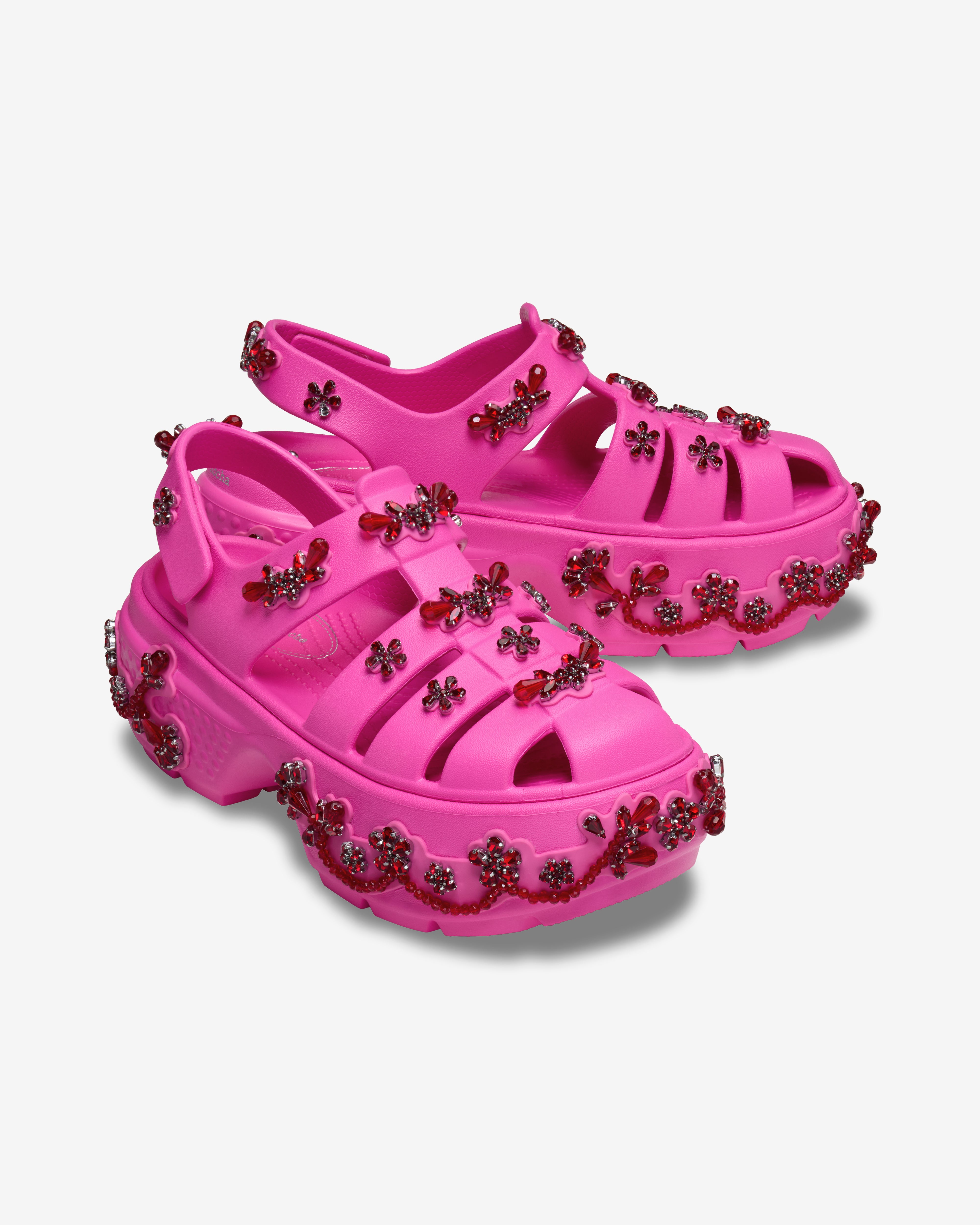 Crocs: Women's Simone Rocha Fisherman Stomp (Electric Pink) | DSML