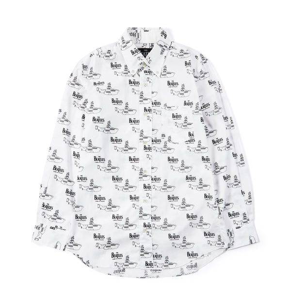 CDG Beatles - Shirt - (White With Black Beatles Submarine)