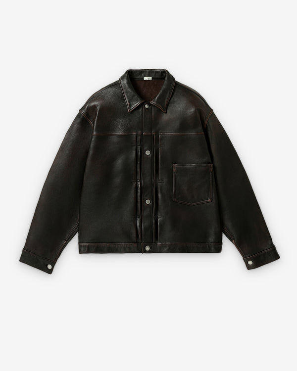 A.Presse - Men's Vintage Leather 1st Type Jacket - (Brown)