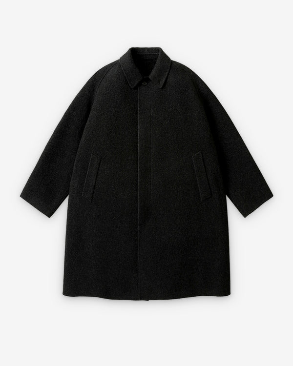 A.Presse - Men's Melton Long Coat - (Charcoal)