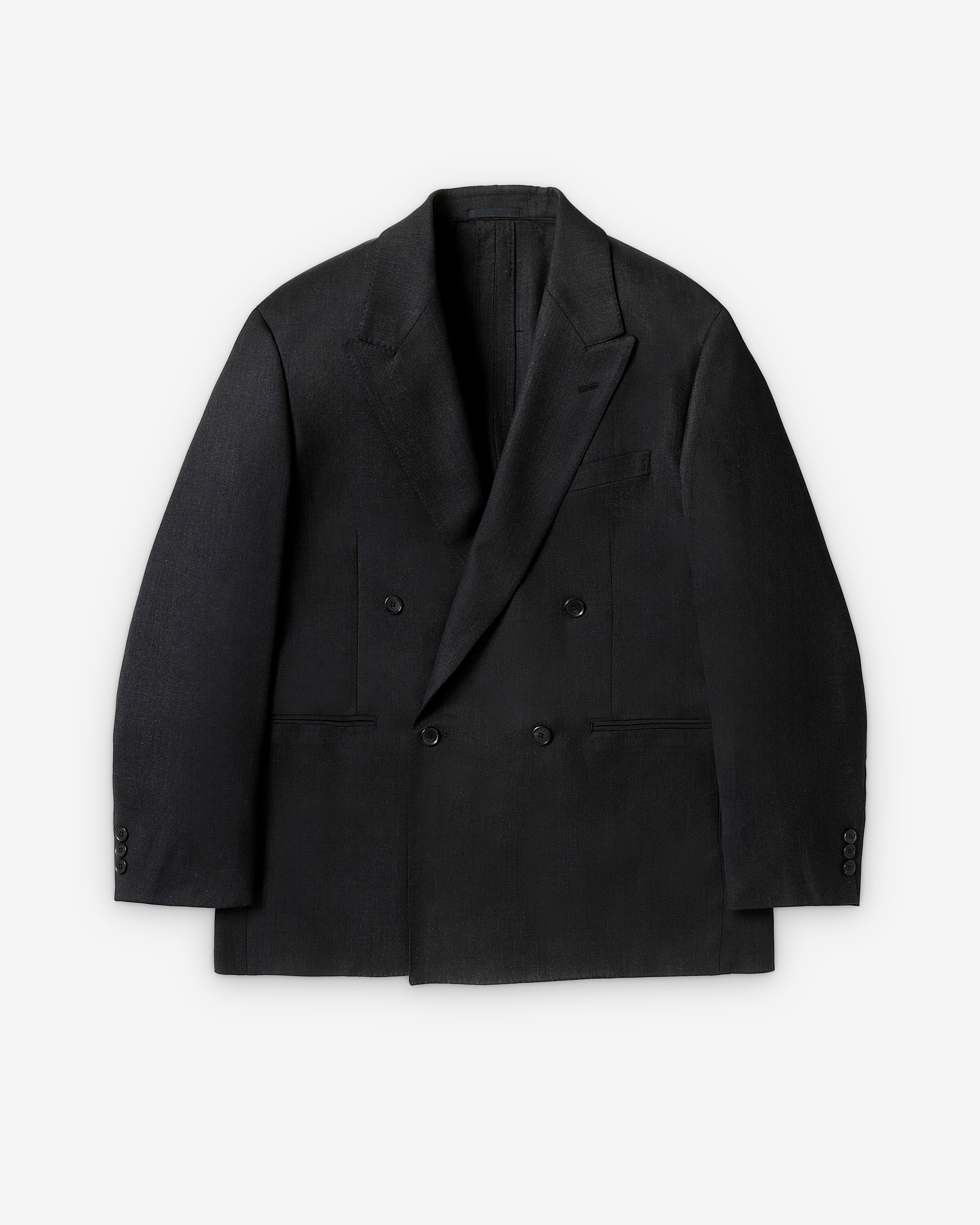apresse Double Breasted Jacket サイズ2 A.Presse: Men's Wool Double Breasted Jacket (Charcoal) | Dover