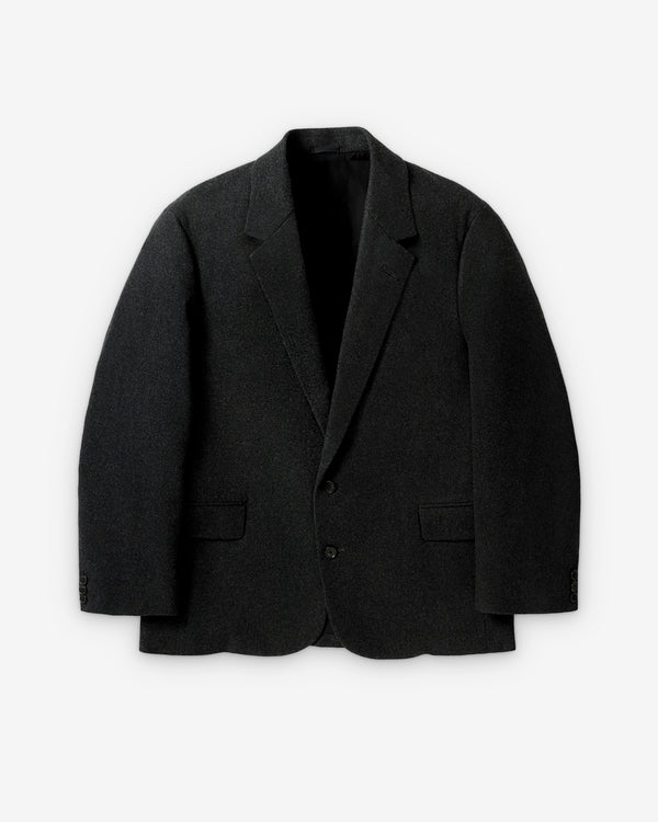 A.Presse - Men's Wool Flannel Jacket - (Charcoal)