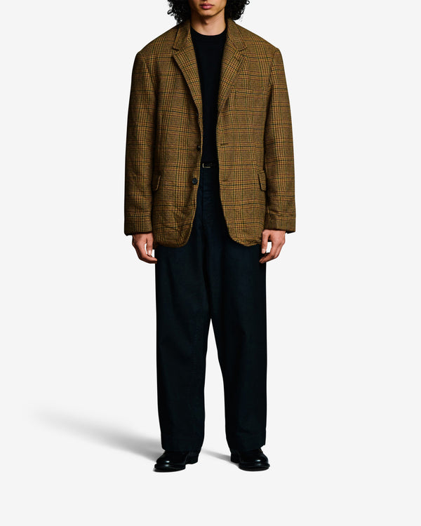 A.Presse - Men's Washed Alpaca Wool Tweed Jacket - (Brown)