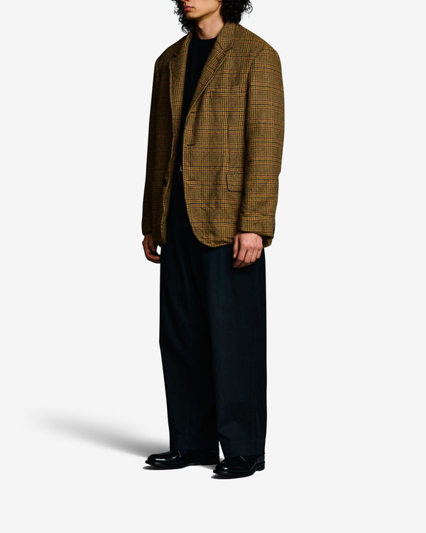 A.Presse - Men's Washed Alpaca Wool Tweed Jacket - (Brown)