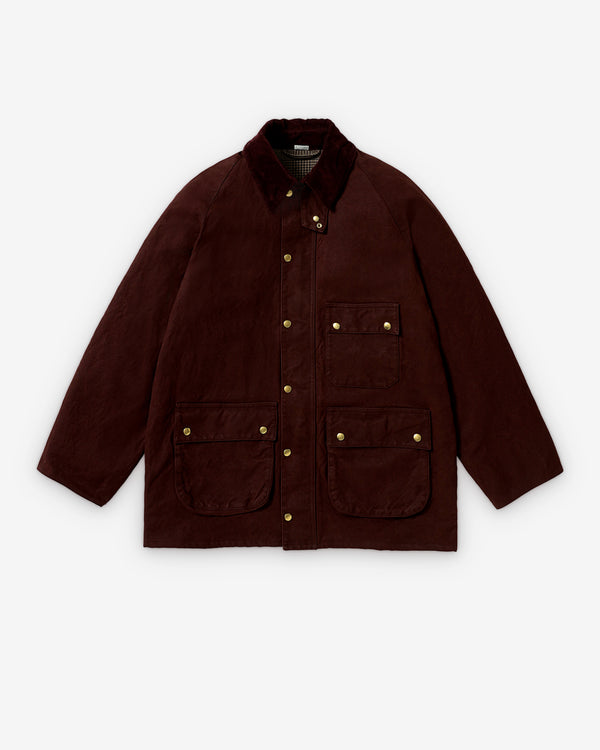 A.Presse - Men's Vintage Silk Riding Jacket - (Burgundy)