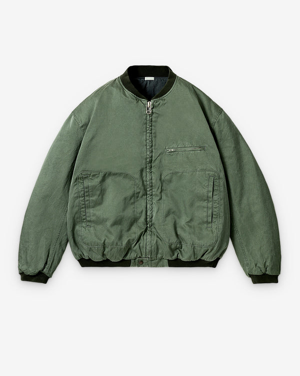 A.Presse - Men's Vintage Silk Air Force Jacket - (Sage)
