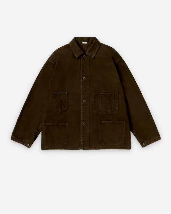 A.Presse - Men's Vintage Denim Chore Jacket - (Brown)
