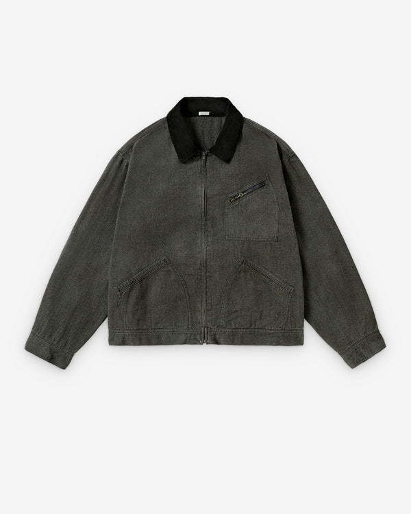 A.Presse - Men's Vintage Chambray Work Jacket - (Gray)