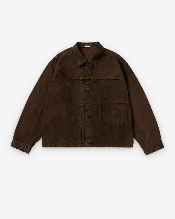 A.Presse - Men's 1st Type Denim Jacket - (Brown)