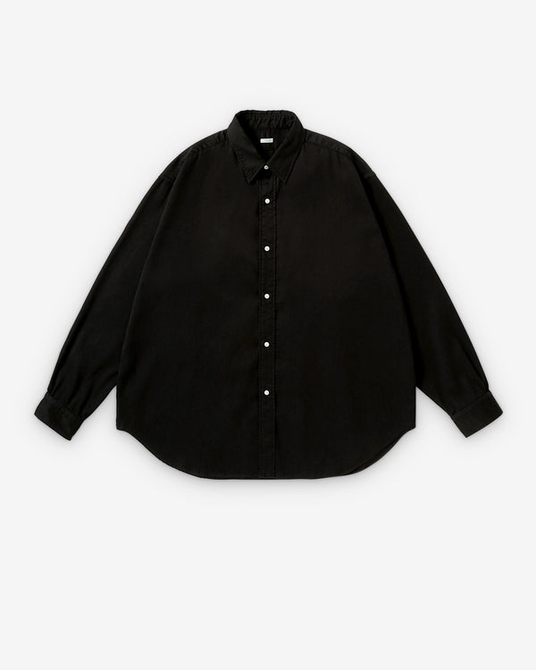 A.Presse - Men's Double Weave Twill Shirt - (Black)