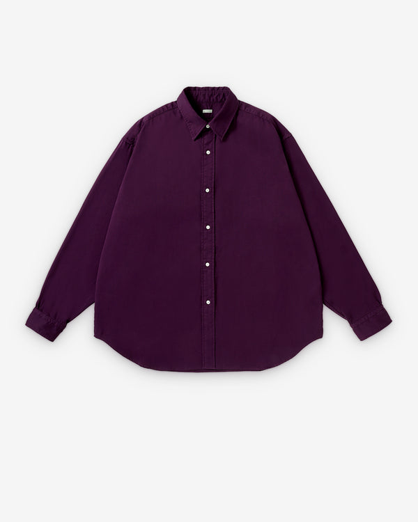 A.Presse - Men's Double Weave Twill Shirt - (Purple)