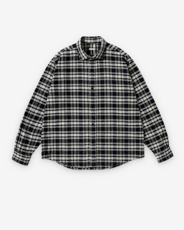 A.Presse - Men's Vintage Cotton Twill Shirt - (Navy)