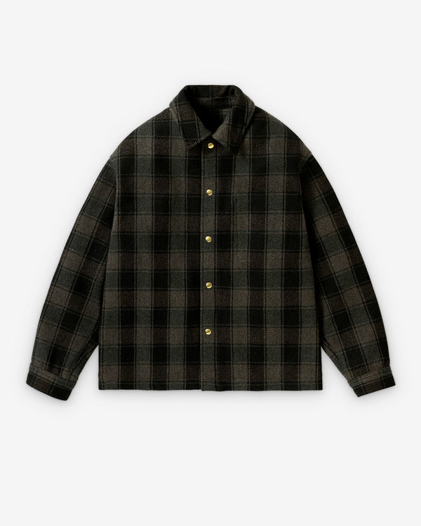 A.Presse - Men's Cashmere CPO Shirt - (Green)
