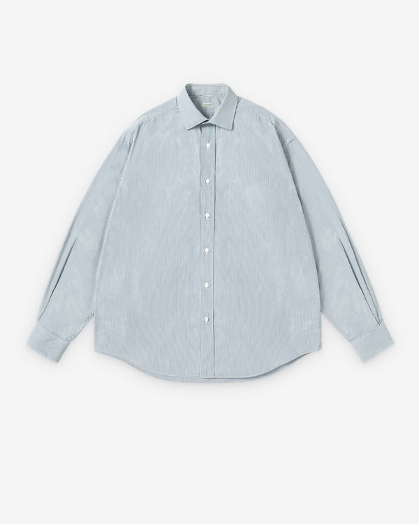 A.Presse - Men's Spread Collar Shirt - (Blue)