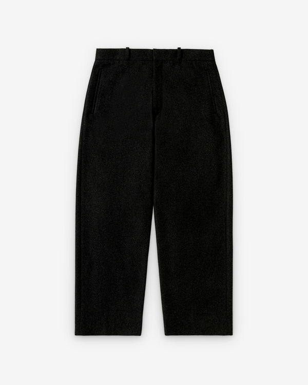 A.Presse - Men's Wool Wide Trousers - (Charcoal)