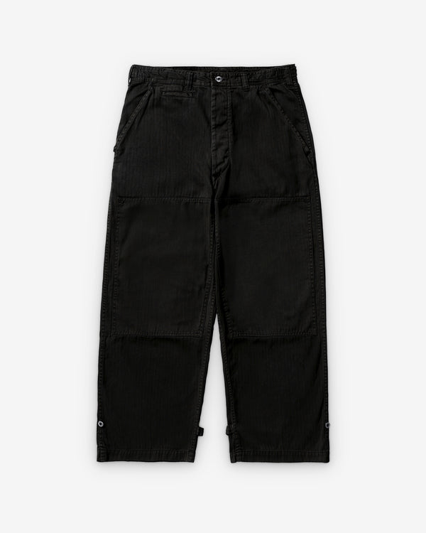 A.Presse - Men's Military Double Knee Trousers - (Black)