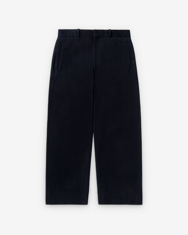 A.Presse - Men's Cotton Silk Wide Trouser - (Blue)
