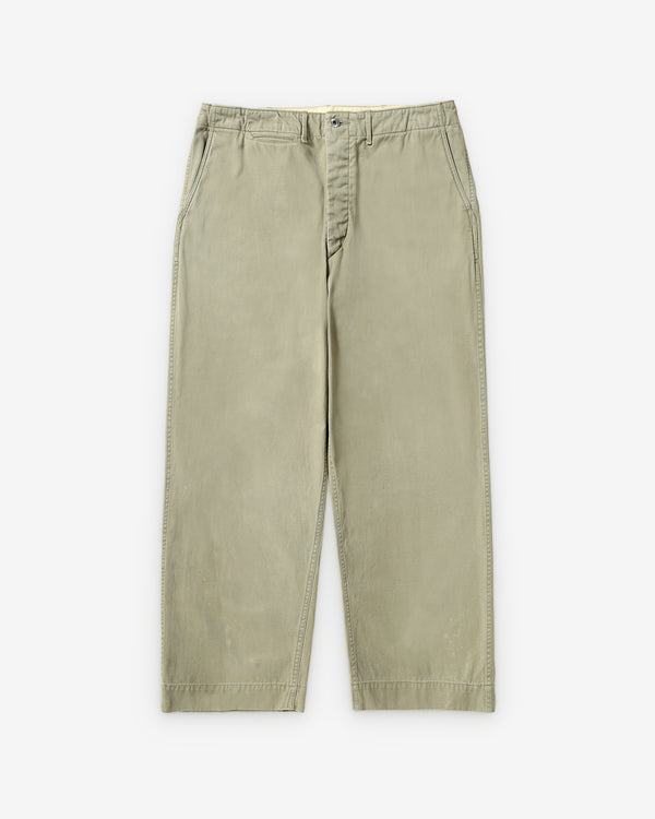 A.Presse - Men's Vintage Chino Trousers - (Greige)