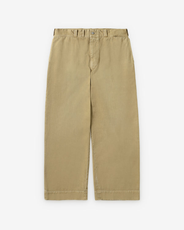 A.Presse - Men's Vintage Twill Work Pants - (Beige)