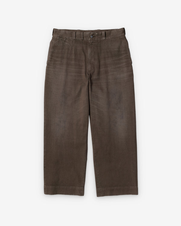 A.Presse - Men's Vintage Twill Work Pants - (Brown)