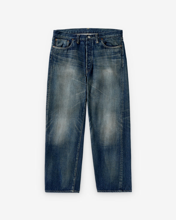 A.Presse - Men's Vintage Wash Straight Denim Jeans - (Indigo)