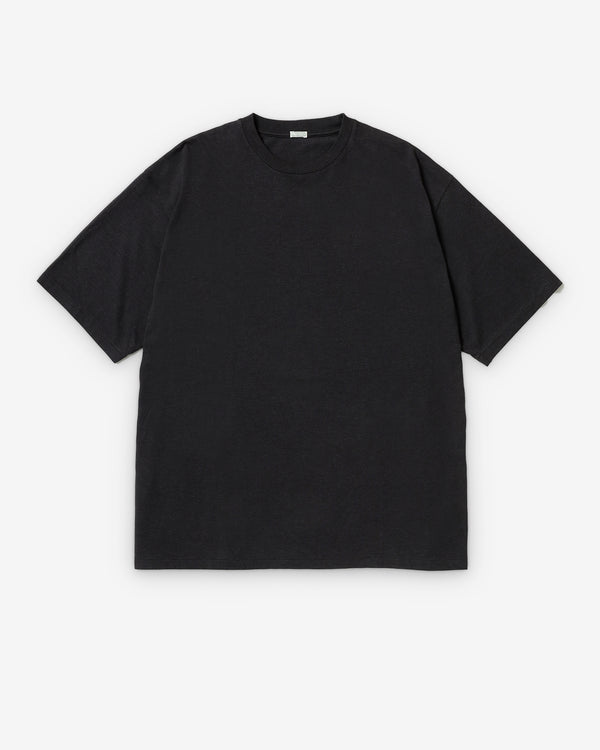 A.Presse - Men's Cashmere Blend Short Sleeve T-Shirt - (Charcoal)