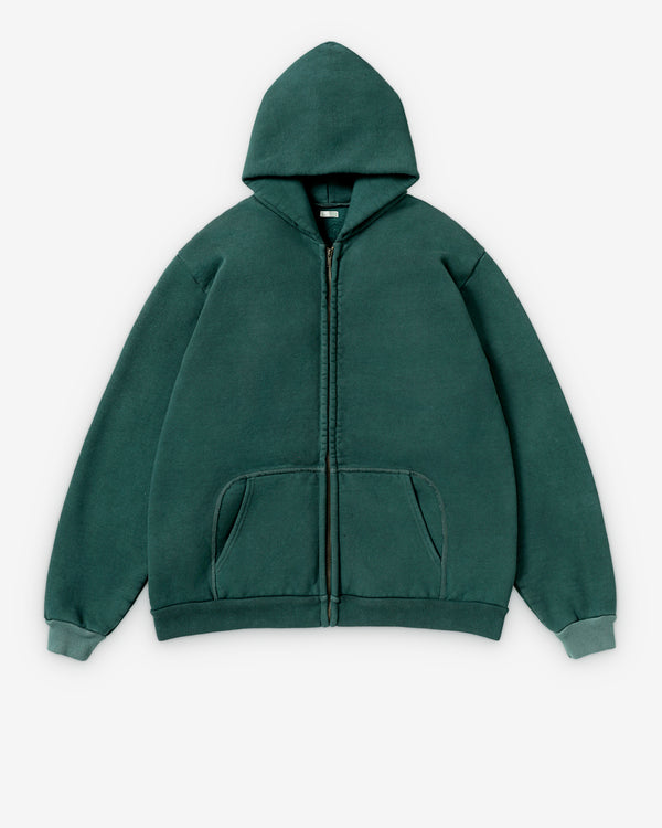 A.Presse - Men's Vintage Zip Sweat Hoodie - (Green)