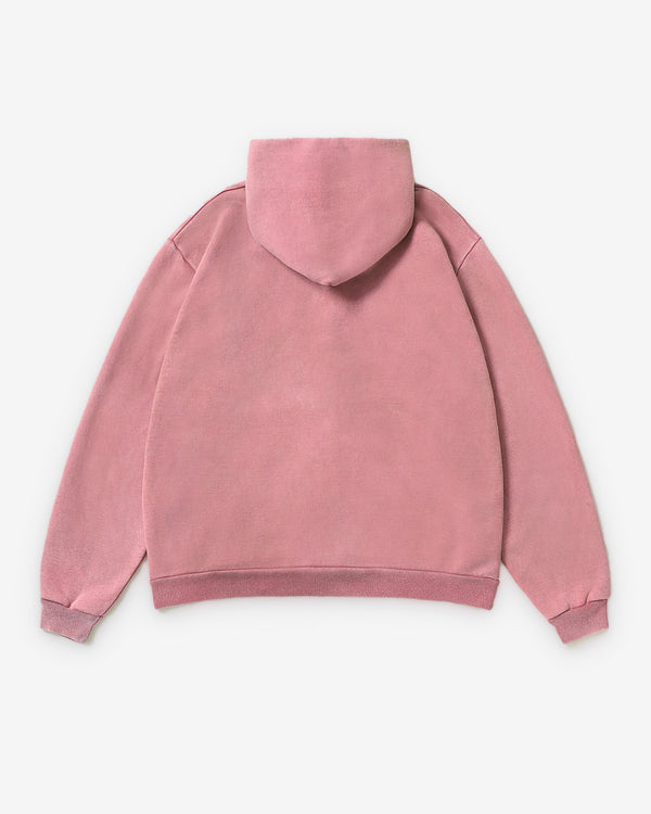 A.Presse - Men's Vintage Zip Sweat Hoodie - (Pink)
