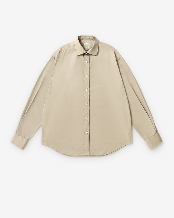 A.Presse - Men's Spread Collar Shirt - (Beige)